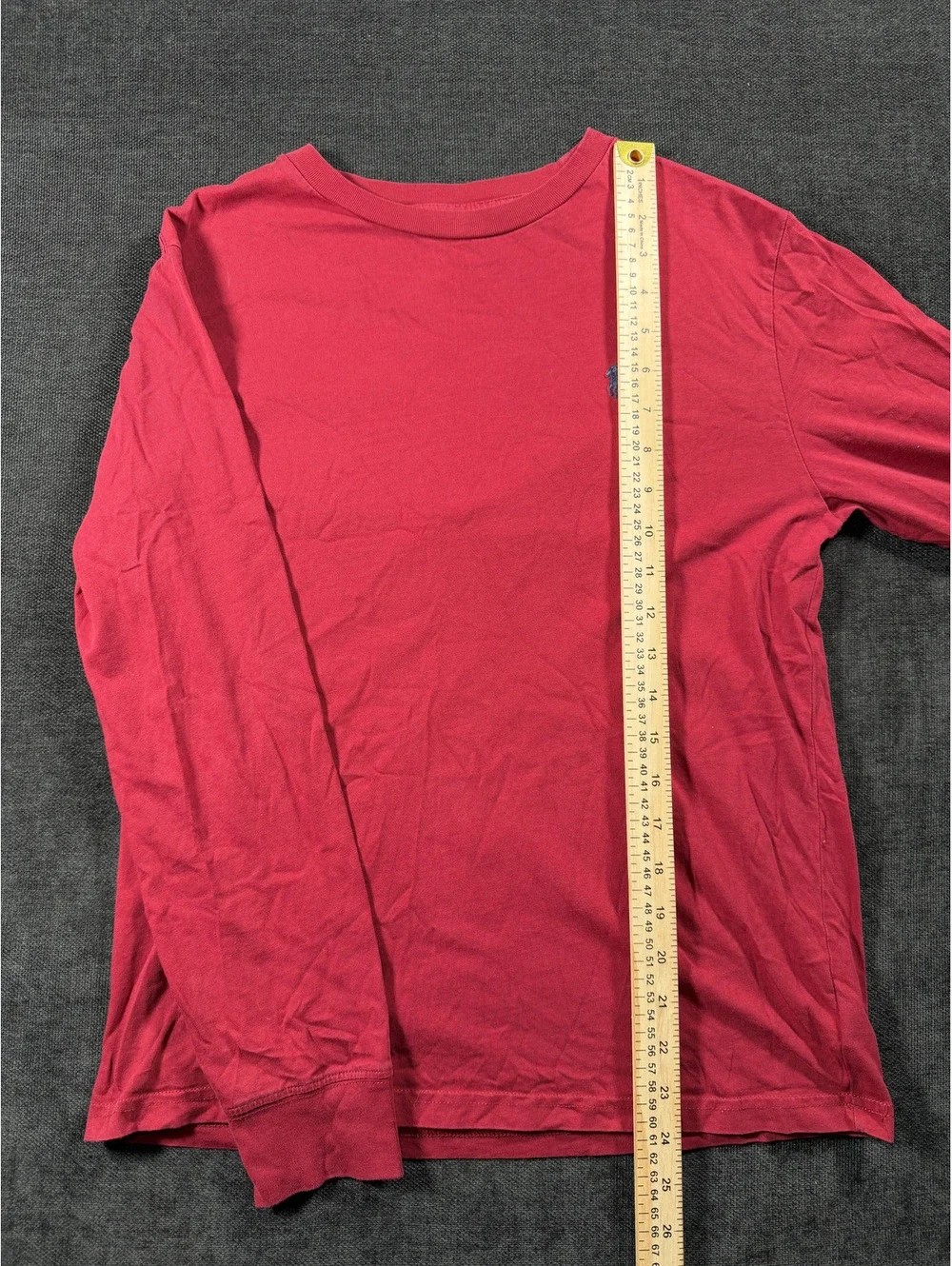 Polo Ralph Lauren Boy's Long Sleeve Red Crew Neck Shirt L/G (14-16)